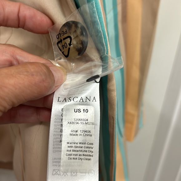 NWT Lascana One Button Front Blazer Striped Casual Pockets Womens Sz 10 - Picture 6 of 11